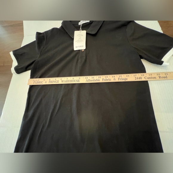 KUYIGO MEN’S SHORT SLEEVE POLO SHIRT   SIZE MEDIUM. COTTON/SPANDEX. - Picture 4 of 8